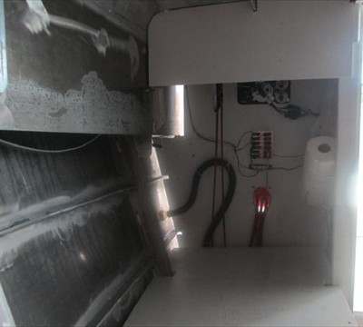 starboard aft view of forward cabin