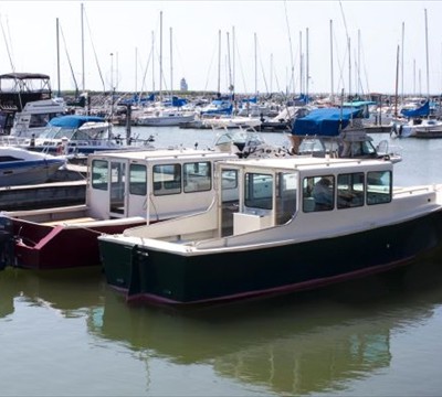 at dock with 2nd prototype