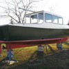stern view, full keel, protected prop