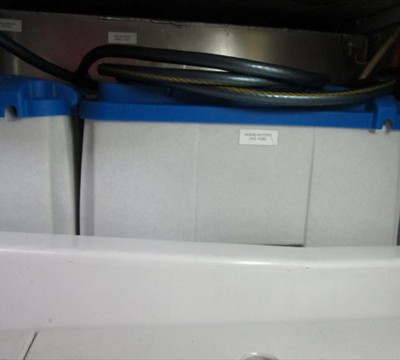 batteries port side in tank room