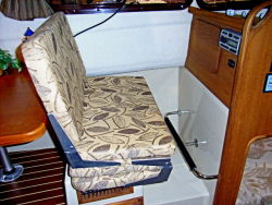 Dinette seat converts to fwd seat
