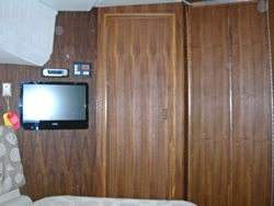 Hanging locker & entertainment system