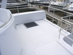 Lounge or storage area on bridge
