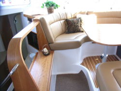 Pass-through to salon dining area