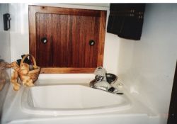 Guest vanity in head