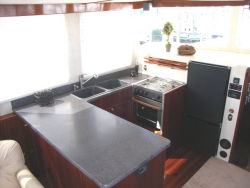 Large U-shaped galley