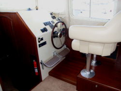 Inside helm station